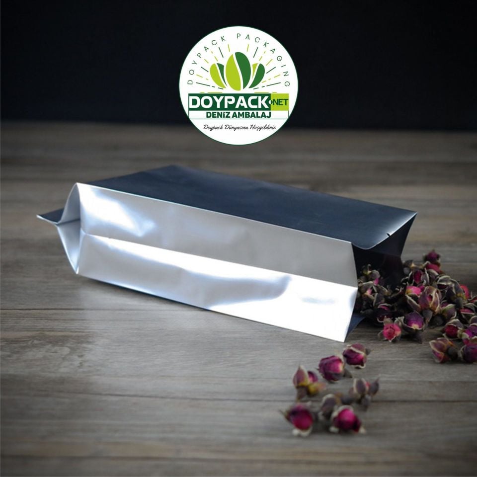 Gri Alüminyum Yan Körüklü Torba 2000 - 7.5x20cm