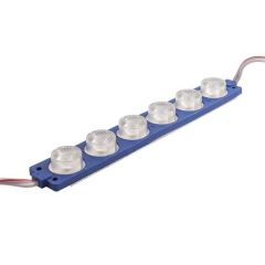 6W Mercekli Modül 6'lı Led - Mavi 12V