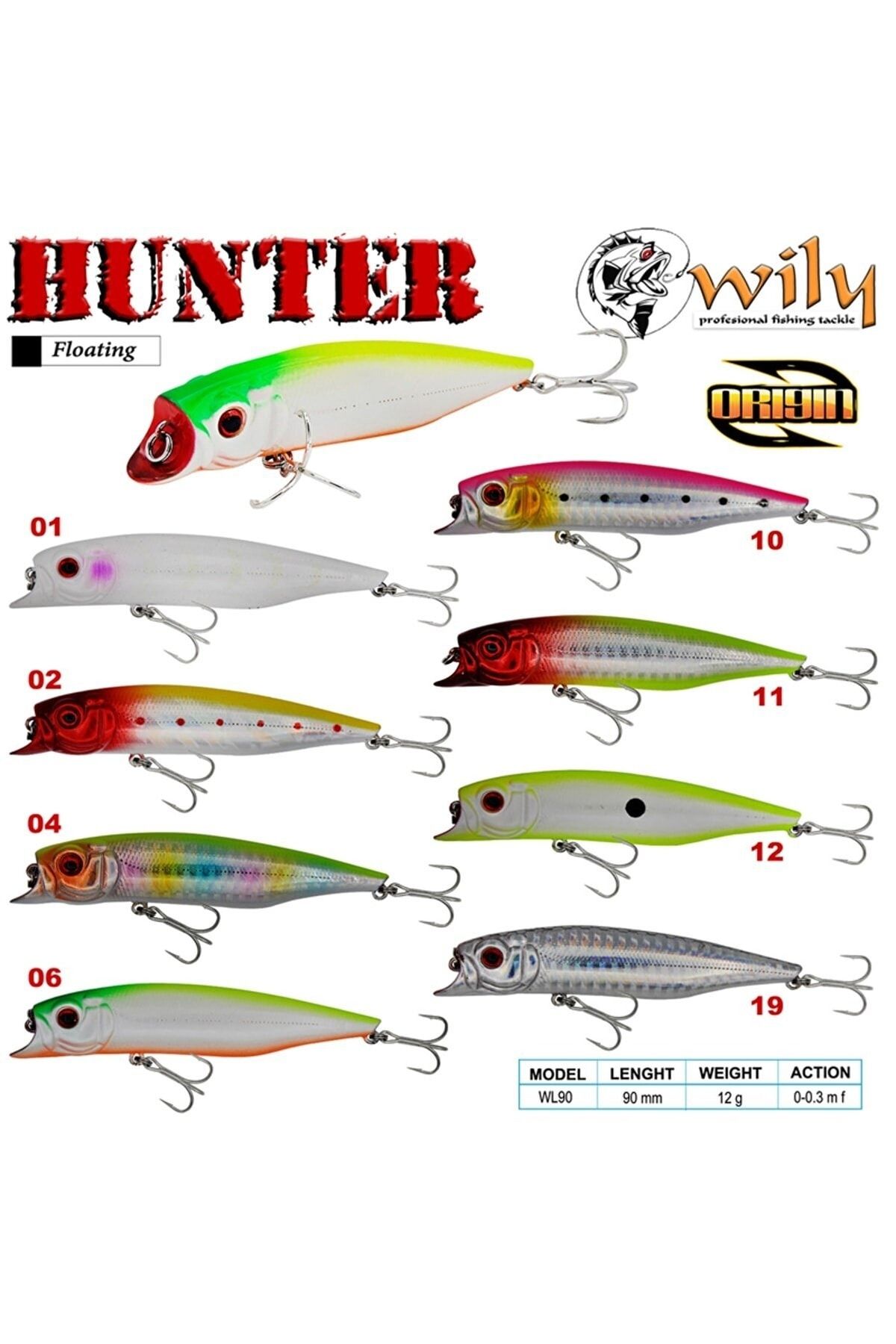 Wily Hunter 9 Cm Maket Balık 12 Gr (0-0.3m)  Renk 01 no