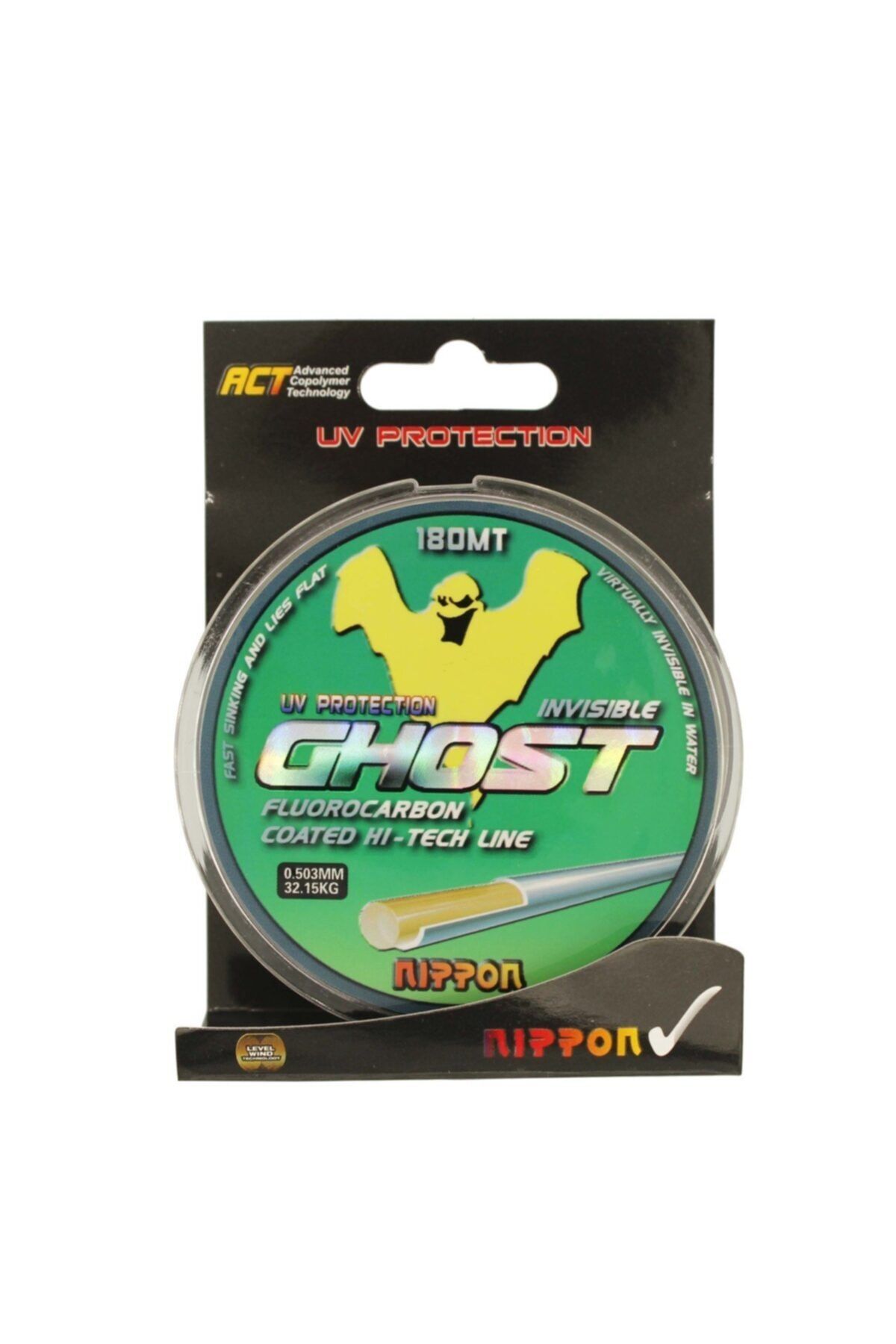 Nippon Ghost 180 Mt Fluoro Carbon Misina 0,34 Mm