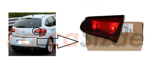 Sağ Arka İç Stop (Bagaj Kapağında) Citroen C3 (2010-2015)