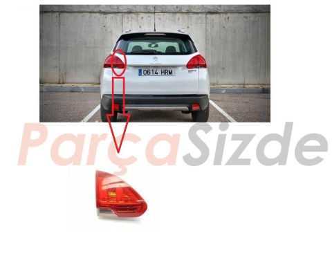 İç Sol Arka Stop Bagaj Kapak Tarafı Peugeot 2008 (2013-2018)