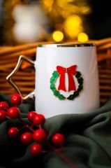 NOEL KIRMIZI FİYONK KUPA