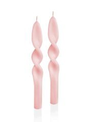 BURGU 2'Lİ ŞAMDAN MUM BLUSH 25CM