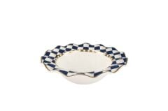 LACİVERT BEYAZ DAMA AVANGARDE KASE 28CM