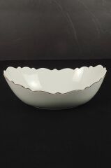 WAVE BEYAZ ALTIN OVAL SALATA KASE/GONDOL 32CM