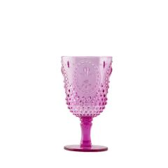 PEMBE AKRİLİK(PVC) 6'LI AYAKLI BARDAK 400ML