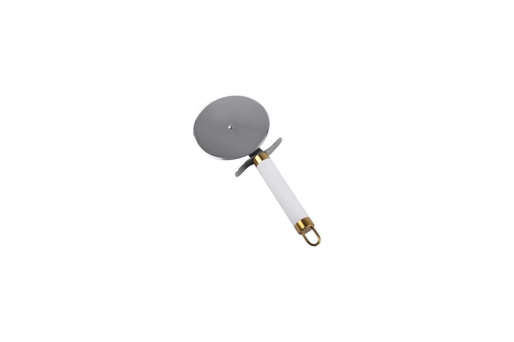 AROX BEYAZ METAL ALTIN PİZZA EL RULETİ 21,5CM