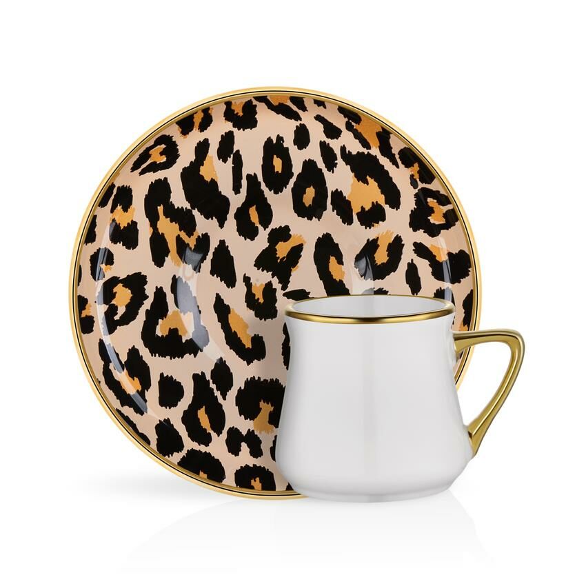 LEOPAR TEK KİŞİLİK TÜRK KAHVESİ FİNCANI