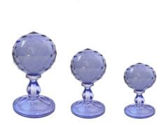3'LÜ KRİSTAL KÜRE MOR