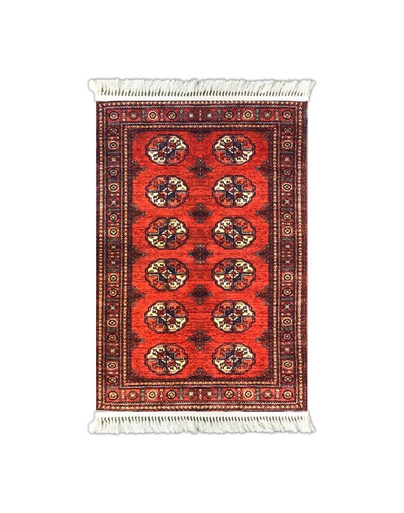 V6019 KIRMIZI KİLİM DESEN KAYDIRMAZ HALI 80X150CM