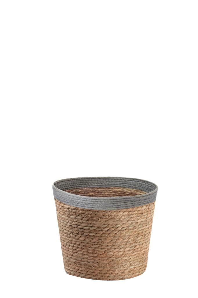 HASIR GRİ SAKSI/SEPET 29CM
