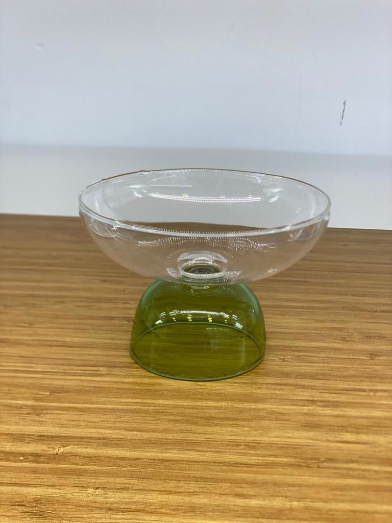 CAM YEŞİL AYAKLI KASE/DONDURMALIK 250ML