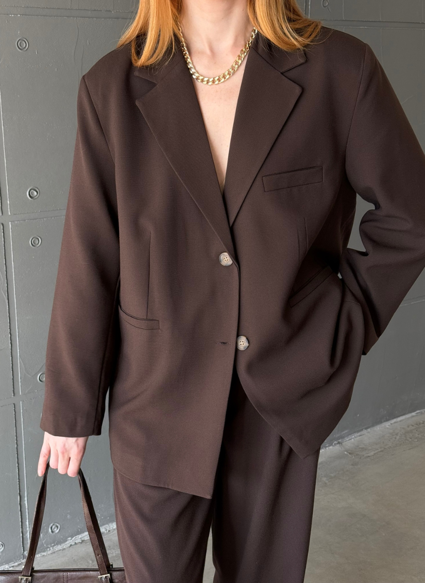 KAHVE MONOCHROME BLAZER