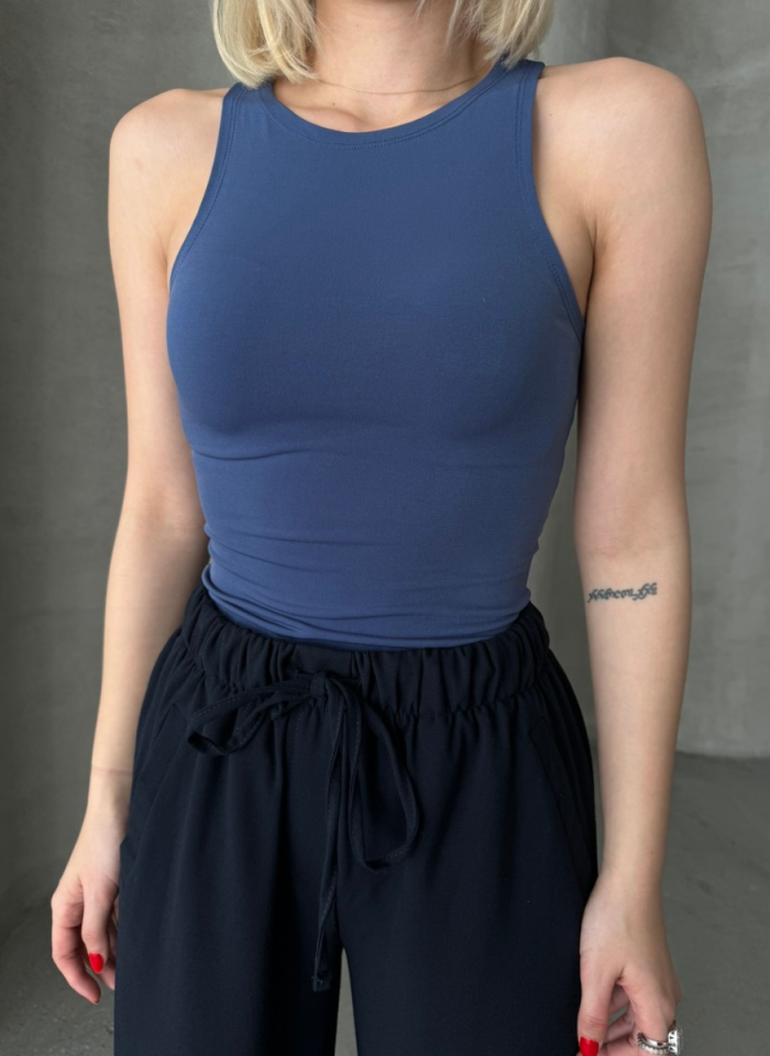 MAVİ BOLD CROP