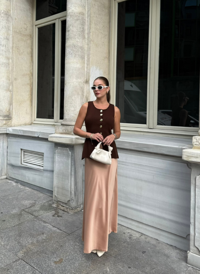 KAHVE HAZEL YELEK