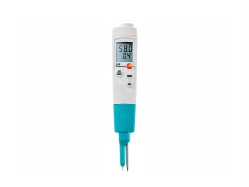 Testo 206 pH2 - Yarı Katılar için pH Metre / Sıcaklık Ölçüm Cihazı