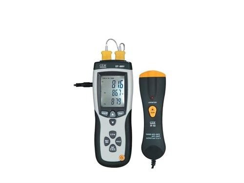 Cem DT 8891 Çift Girişli Dijital Termometre ve IR Termometre