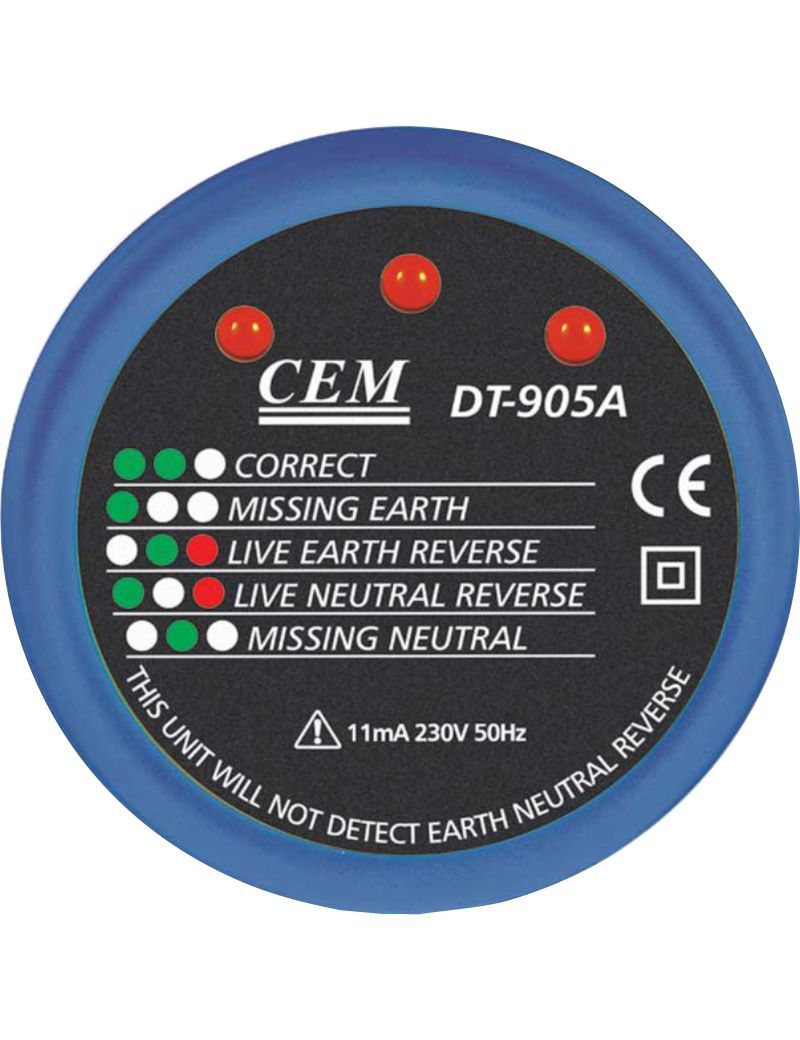 CEM DT-905A Soket Polarite Test Cihazı