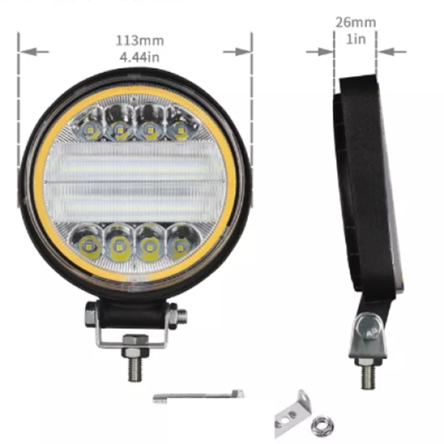 43 Led'li Turuncu Çerçeveli Lamba