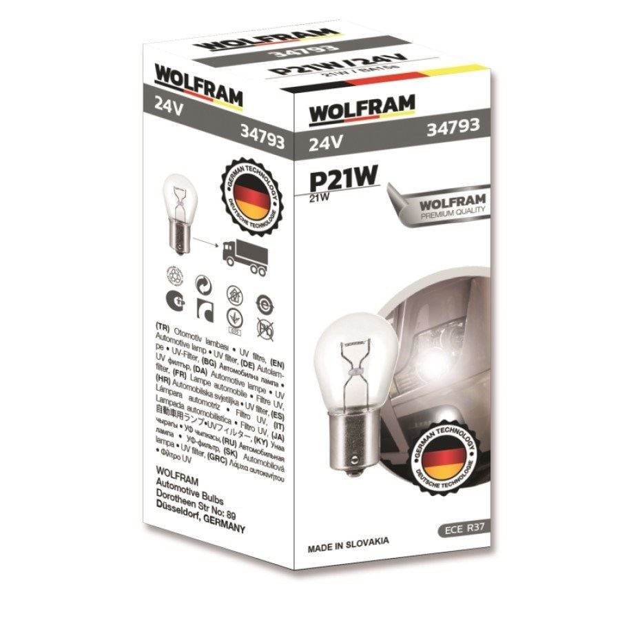 Wolfram P21W 93 Ampul