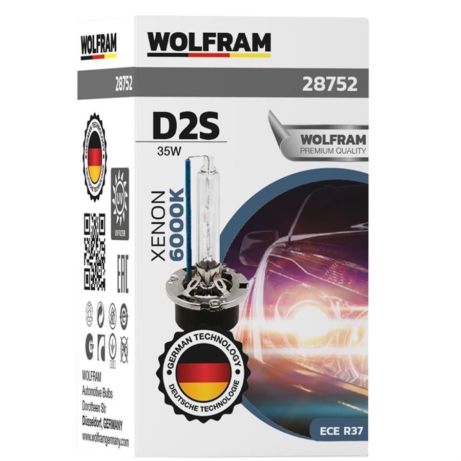 Wolfram D2S Xenarc 6000K Ultraviolet +%30 Beyaz Işık