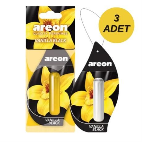 Areon Lıquıd 5 Ml Vanilla Black Oto Araç Kokusu 3'lü