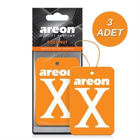 Areon X Coconut ( Turuncu ) Oto Araç Kokusu 3'lü