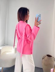 TASARIM BLAZER PEMBE