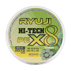 Ryuji Hi-Tech X8 300 Mt Green İp Misina