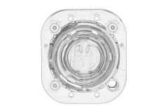 Low Beam Headlamp ith Headlight Lens
