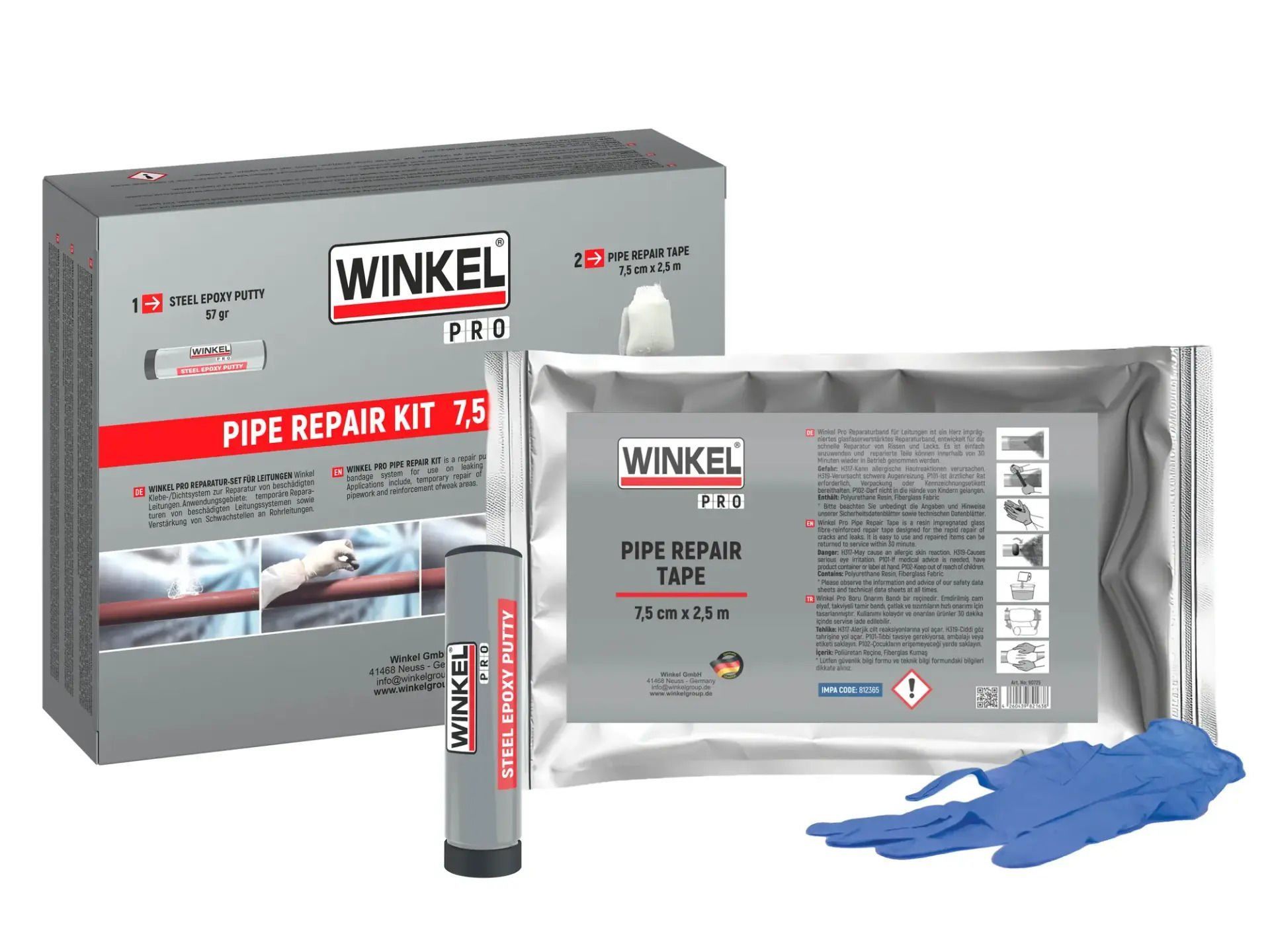 WINKEL PRO Epoksi Boru Tamir Kiti 5CM X 3,5M