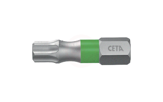 Ceta Form 1/4'' TORX Bits Uç (Renk Kodlu) - T40 x 25 mm