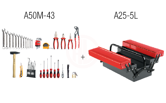 Ceta Form 43 Parça Mekanikçi Alet Seti (A25-5L Çanta İçinde)