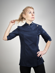 Lacivert Kadın Aşçı Spor Model Aşçı Ceketi