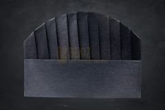 30 cm Tek Kullanım Nonwoven Kep Siyah (10'lu Paket)