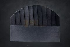 20 cm Tek Kullanım Nonwoven Kep Siyah (10'lu Paket)