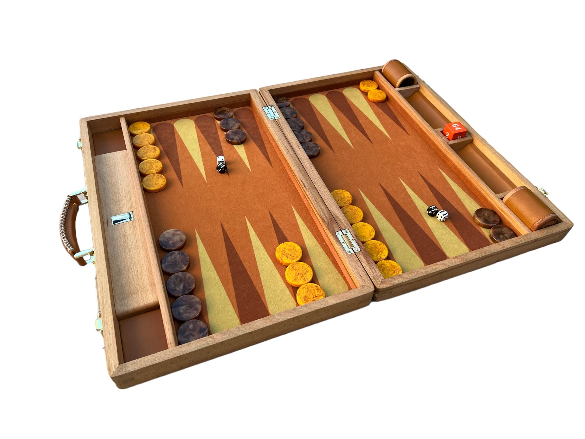 Bespoke Beechwood Backgammon Board