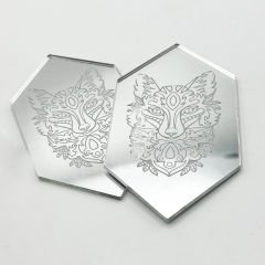 1 mm Gümüş Aynalı Pleksi Levha Arkası Yapışkanlı (122x244 cm)