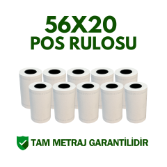56x20 Yazarkasa Pos Rulosu Metraj Garantili