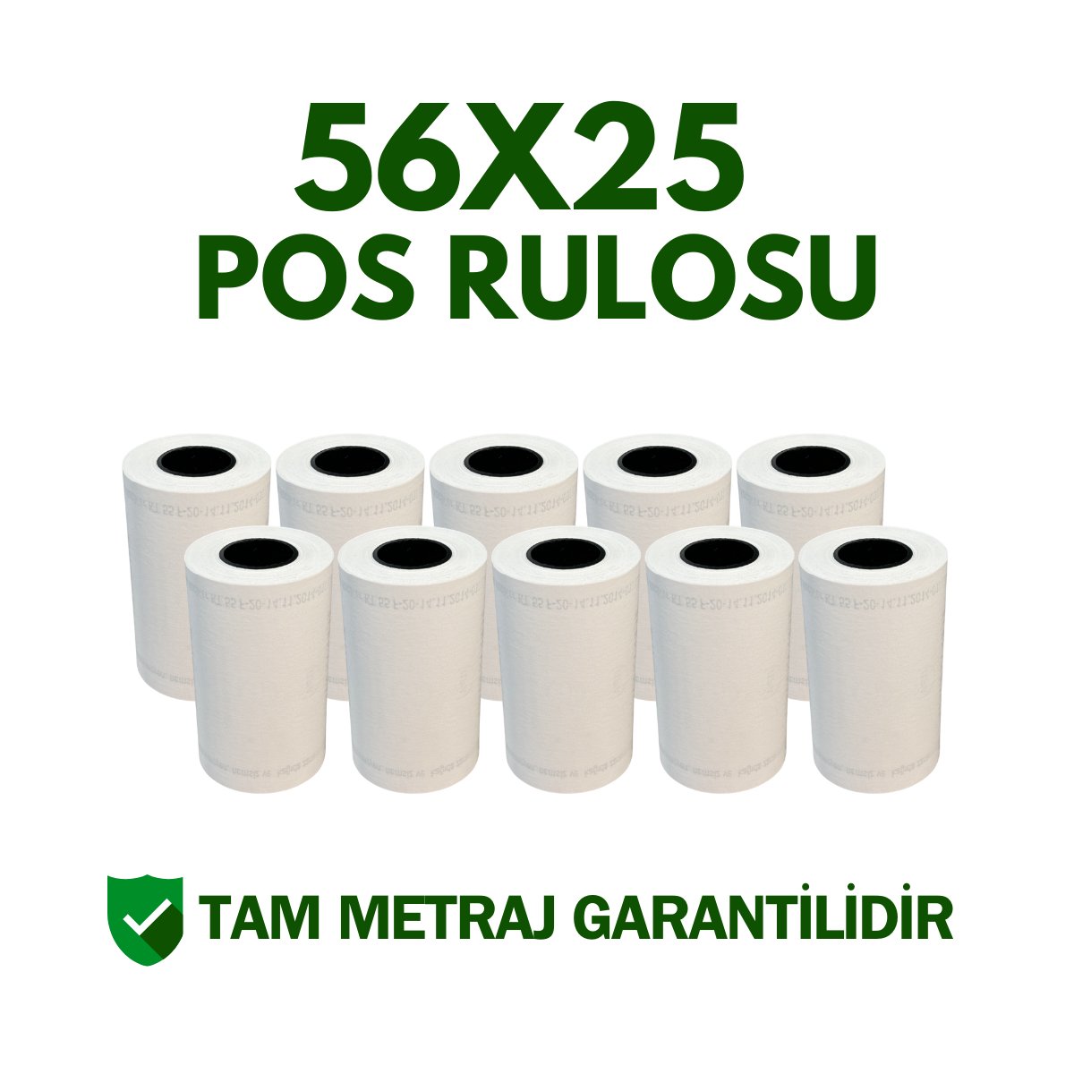 56x25 Yazarkasa Pos Rulosu Metraj Garantili