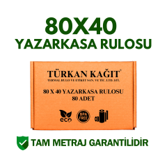 80x40 Yazarkasa Adisyon Rulosu Metraj Garantili