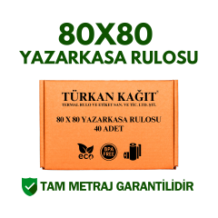 80x80 Yazarkasa Adisyon Rulosu Metraj Garantili