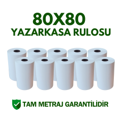80x80 Yazarkasa Adisyon Rulosu Metraj Garantili