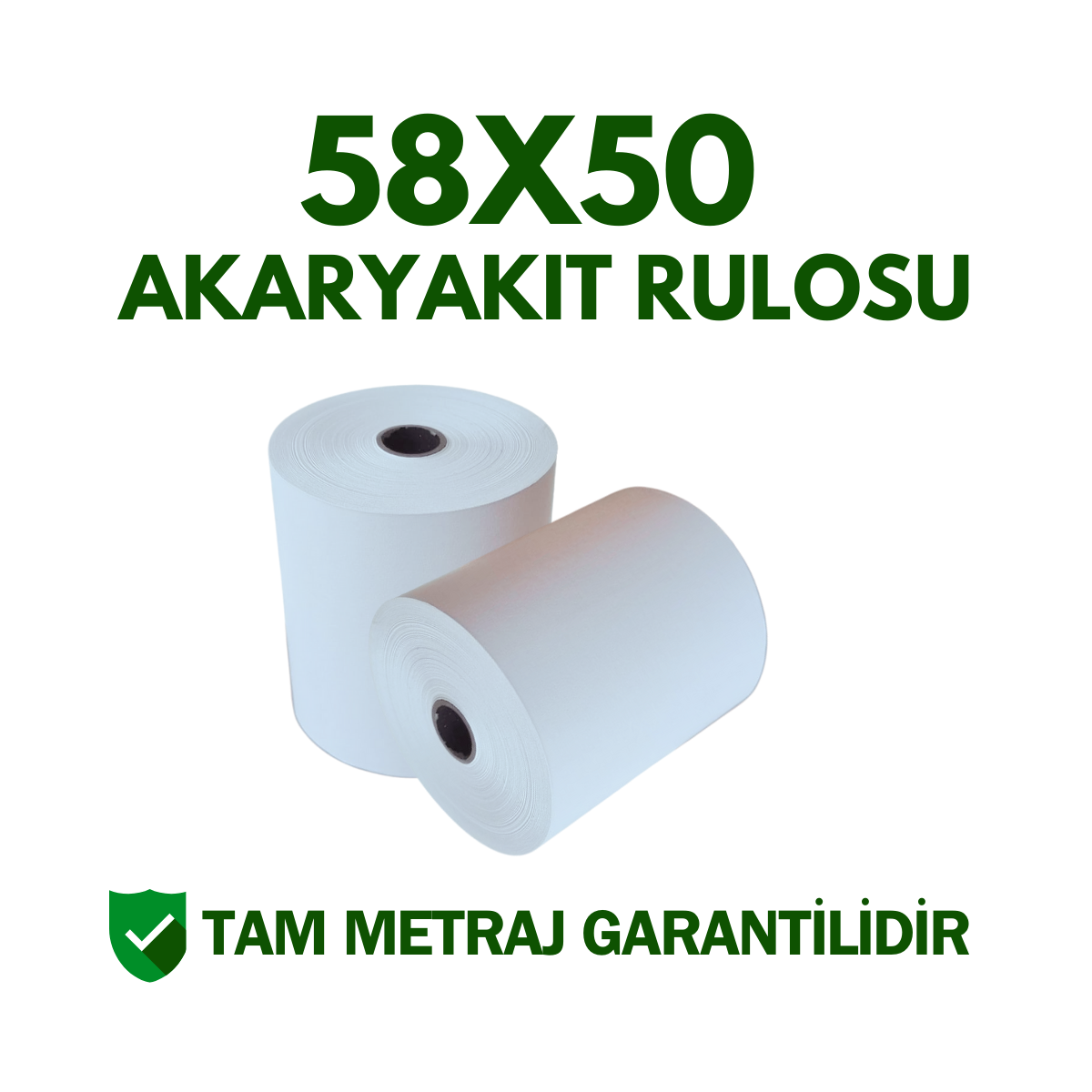 58x50 Akaryakıt Pompa Rulosu Metraj Garantili