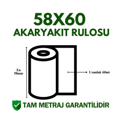 58x60 Akaryakıt Pompa Rulosu Metraj Garantili