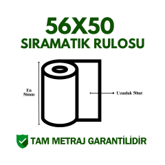 56x50 Sıramatik Rulosu Tam Metraj