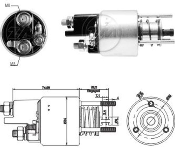 ZM 3397 MARELLİ 12V MARŞ OTOMATİĞİ MERCEDES BENZ 180 200-230-250-C CLASS-CLC CLASS-CLK CLASS-E CLASS-SLK CLASS