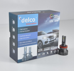 DELCO Special Serisi H11 Led Xenon Slim Led Far 8000 Lümen 6500k