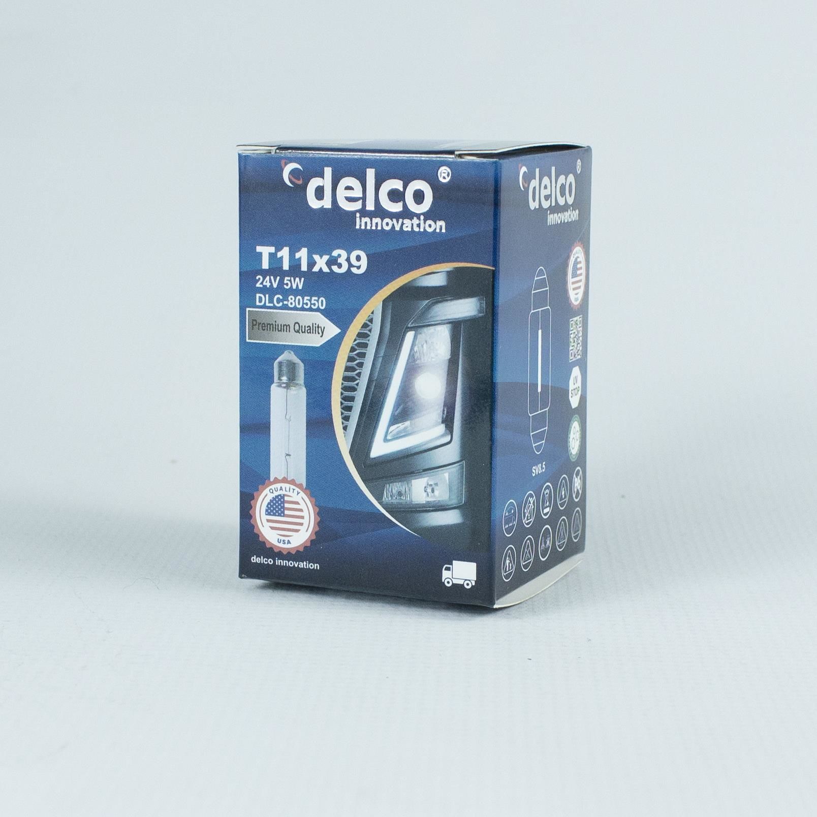 DELCO U.S.A SOFİT AMPUL 39mm 24 VOLT T11X39 10 ADET